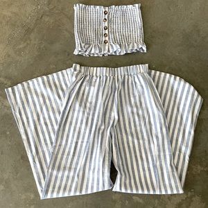 Two piece set- wide leg